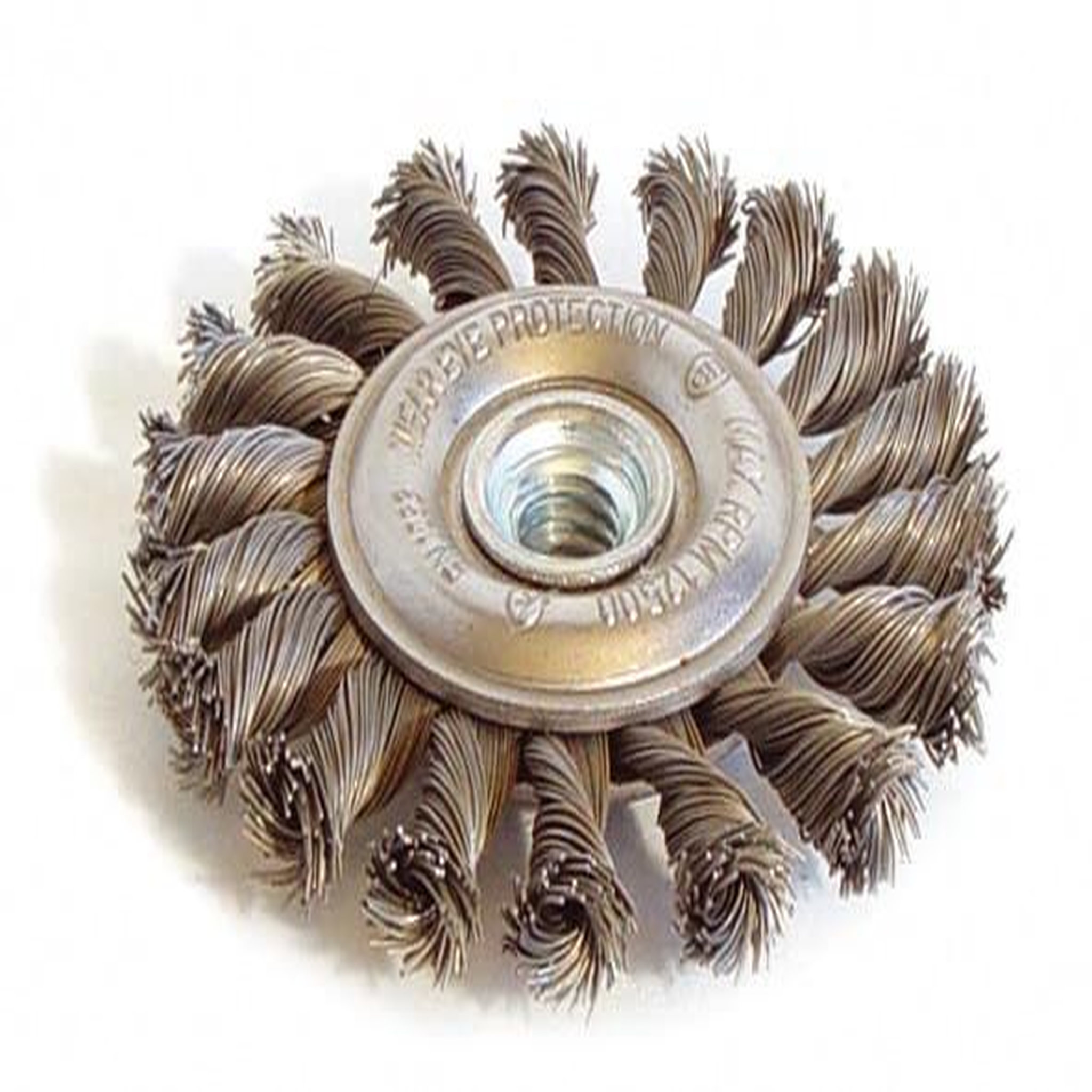 TECHMAN Brosse métallique plate mèches torsadées 125 mm