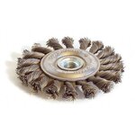 TECHMAN Brosse métallique plate mèches torsadées 125 mm