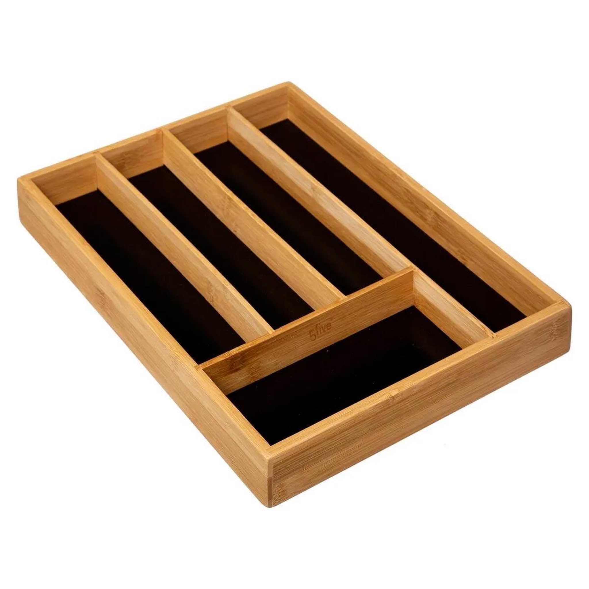 FIVE Range-couverts  blackbamboo  34cm naturel & noir
