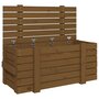Voir la diapositive 2 : VIDAXL Boîte de rangement Marron miel 91x40,5x42 cm Bois massif pin