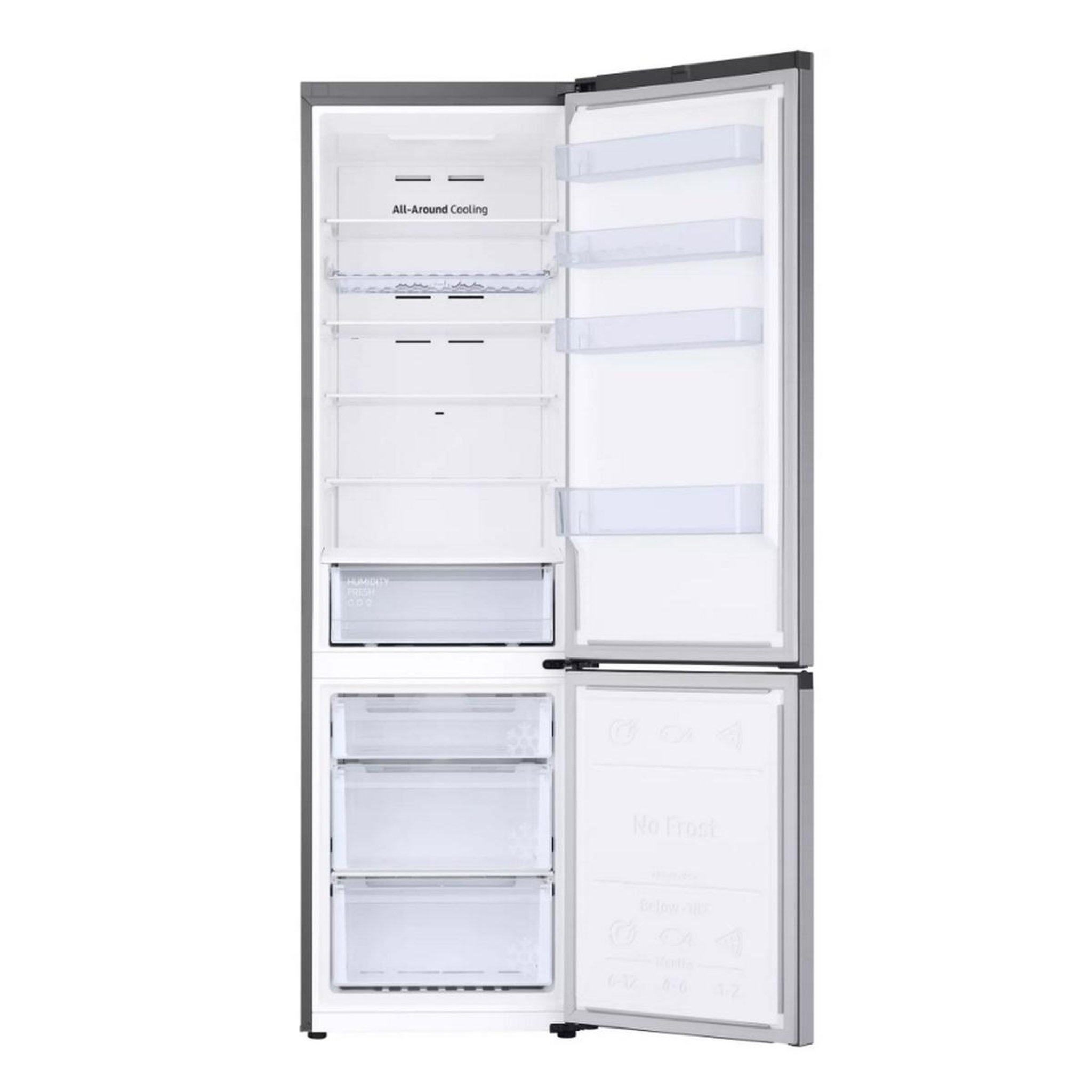 Voir la diapositive 4 : Samsung Réfigérateur combiné 60cm 390l ventilé - RB38C672ESA