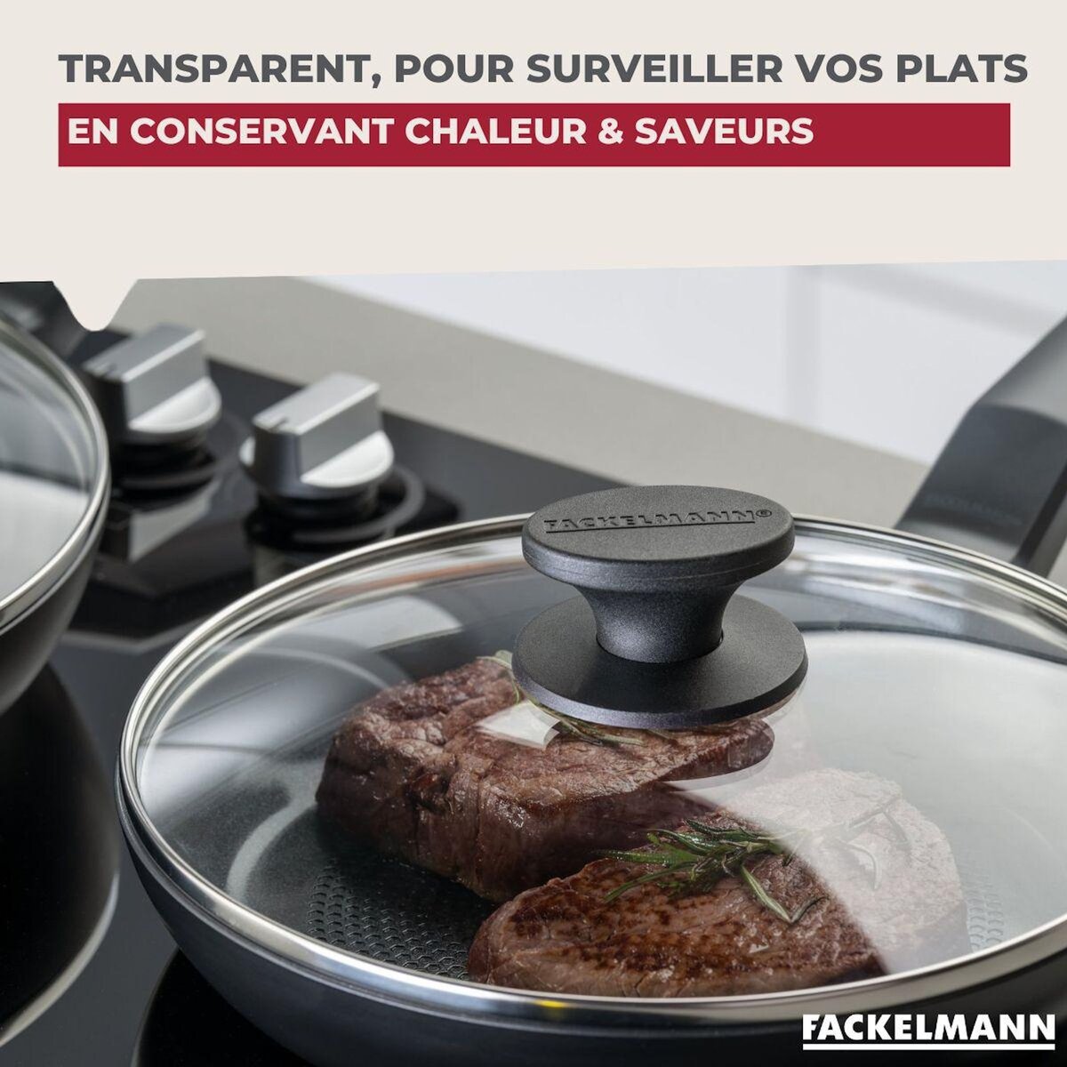 Fackelmann Couvercle de cuisson en verre 16 cm Fackelmann