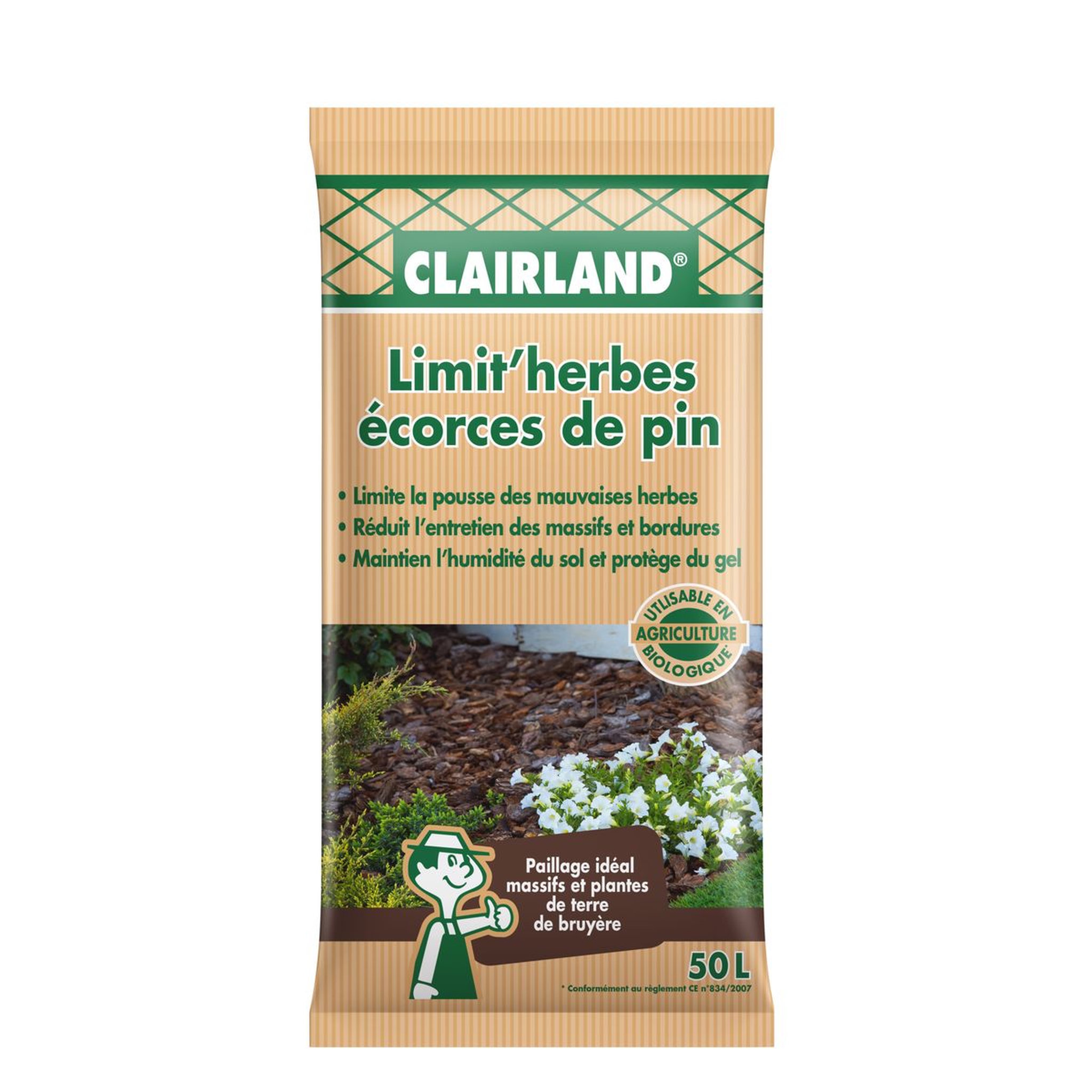 CLAIRLAND ECORCES DE PIN 50L