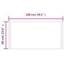 Voir la diapositive 5 : VIDAXL Miroir de salle de bain a LED 100x60 cm