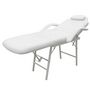 Voir la diapositive 2 : VIDAXL Fauteuil de massage pour traitement facial Simili-cuir Blanc