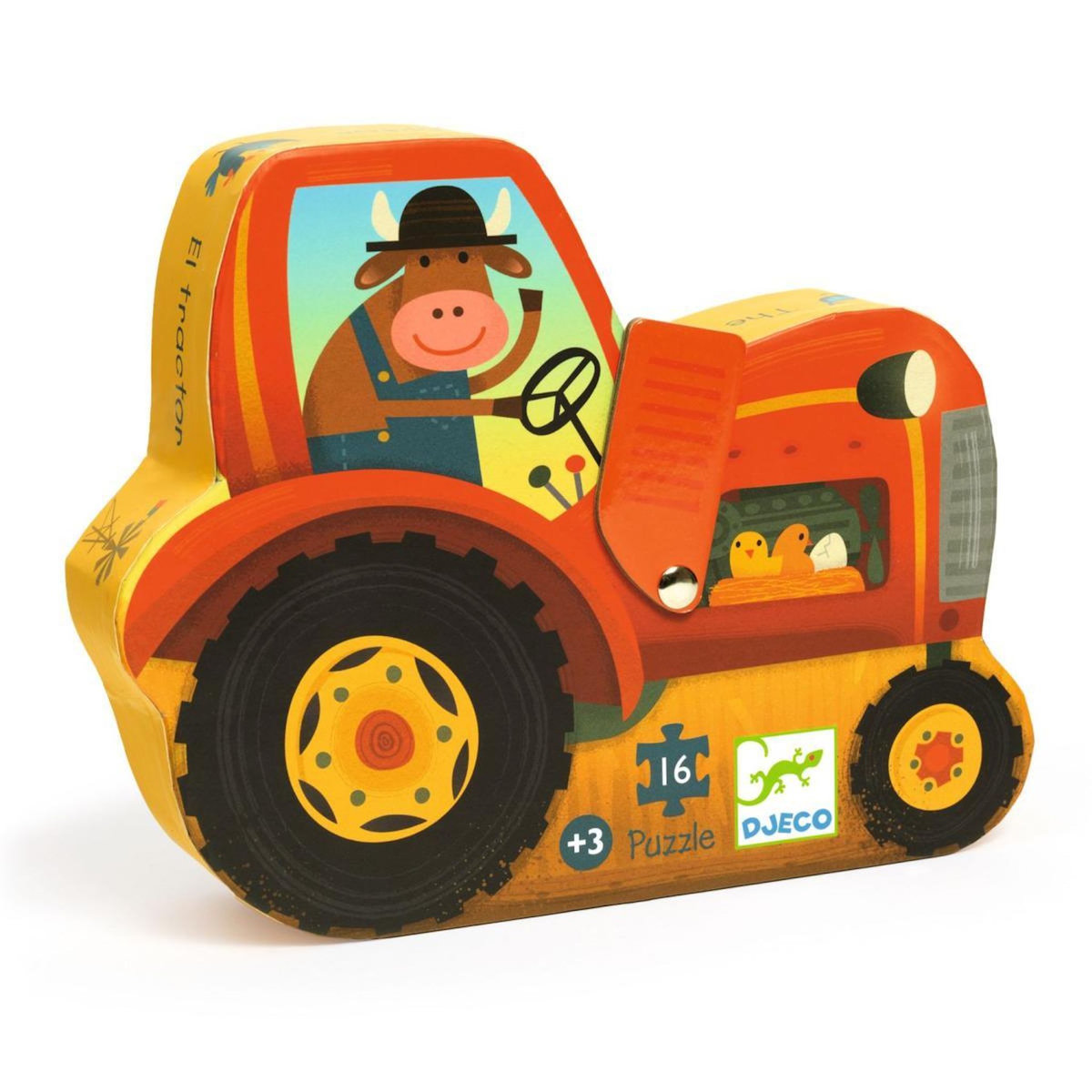 Djeco Puzzle 16pcs -Le tracteur