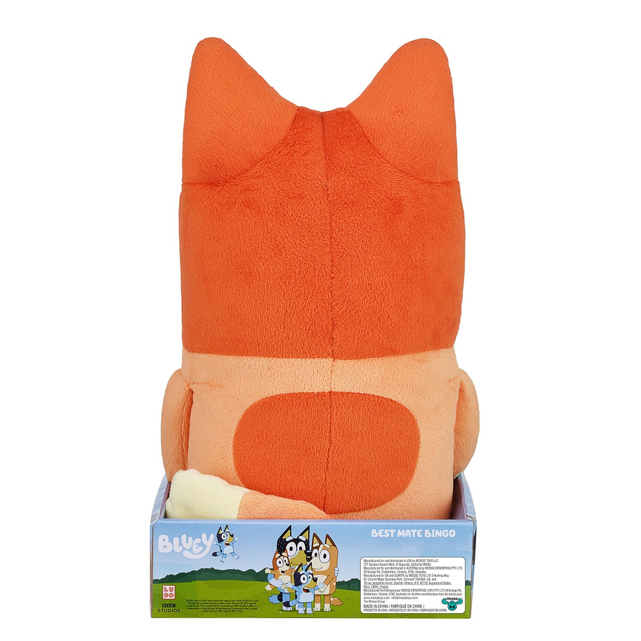 Voir la diapositive 2 : MOOSE TOYS Grande Peluche Bingo 40 cm - Bluey
