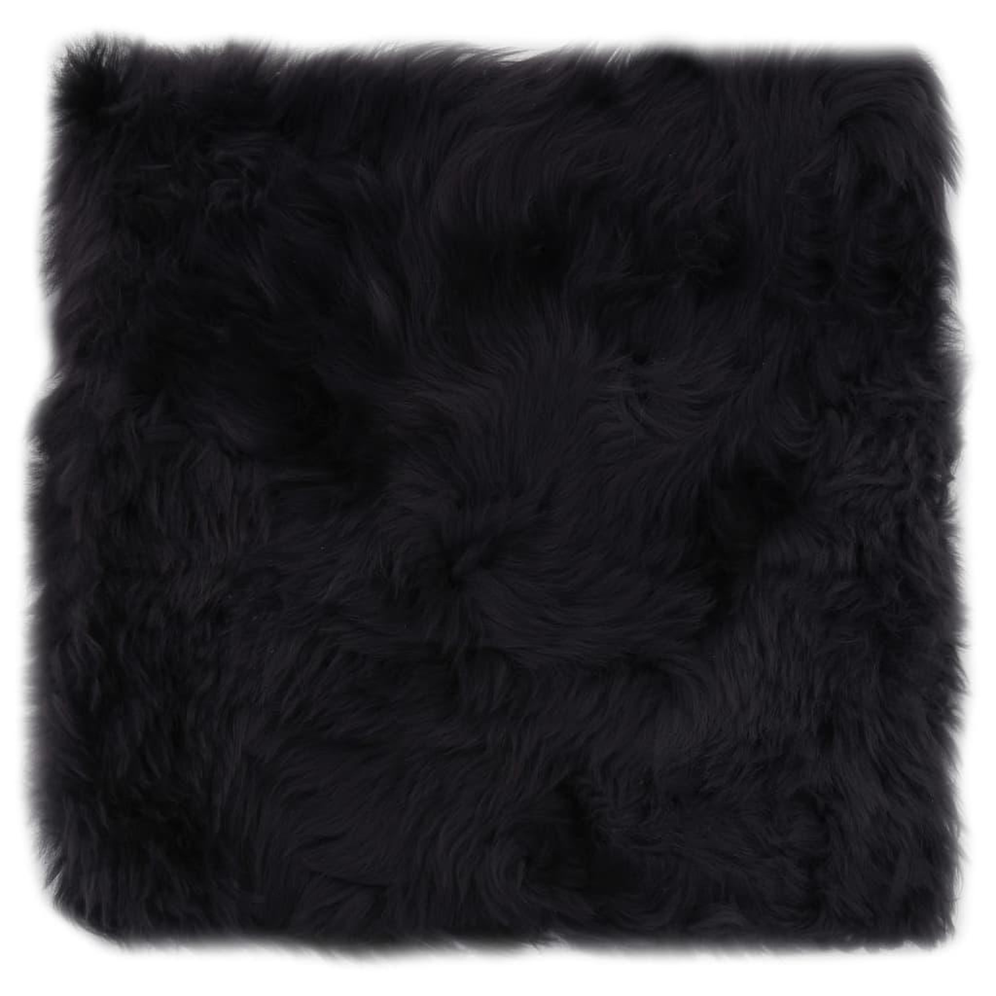 Voir la diapositive 2 : VIDAXL Coussins de chaise lot de 2 Gris fonce Mouton veritable