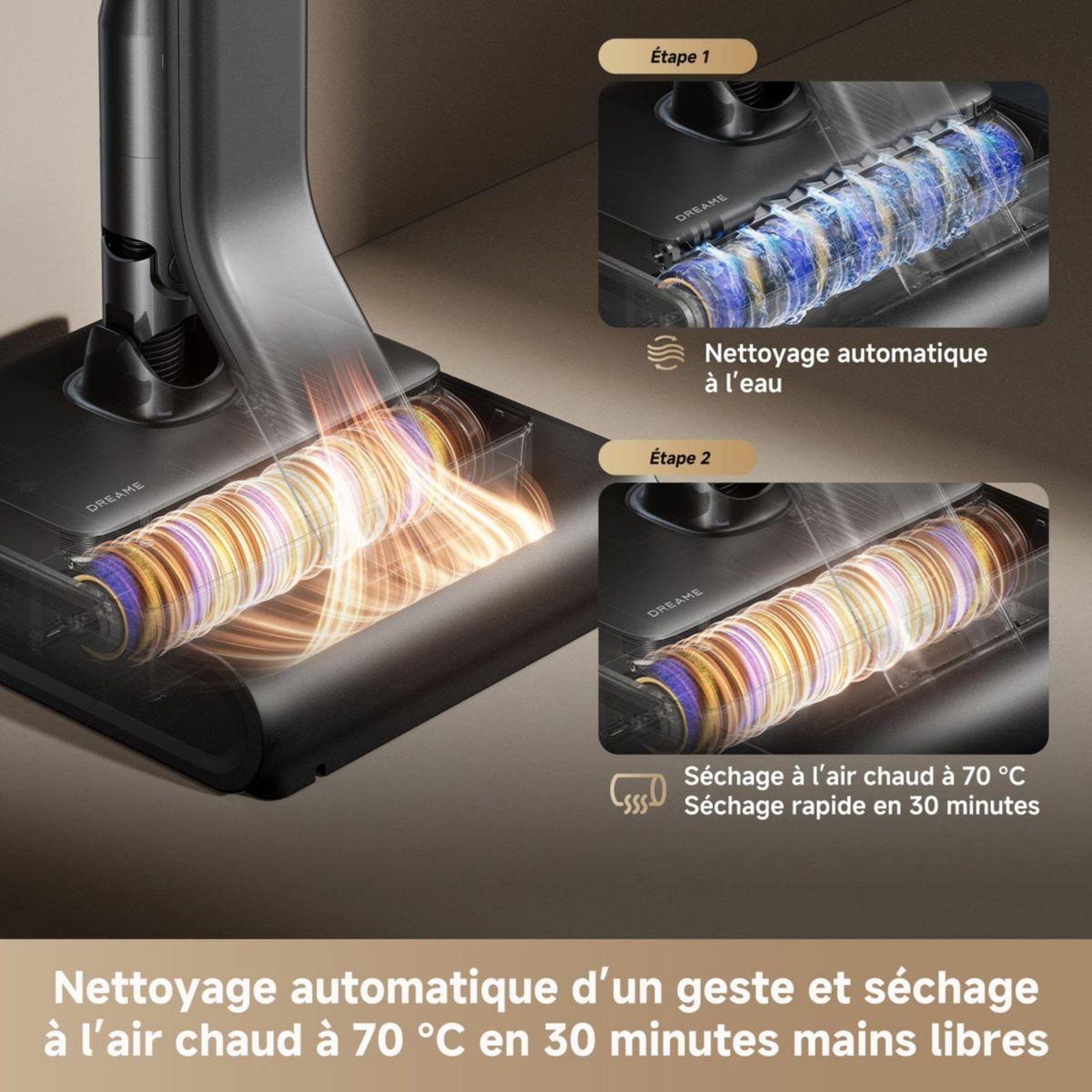 Voir la diapositive 5 : DREAME Aspirateur balai z30 pro aqua