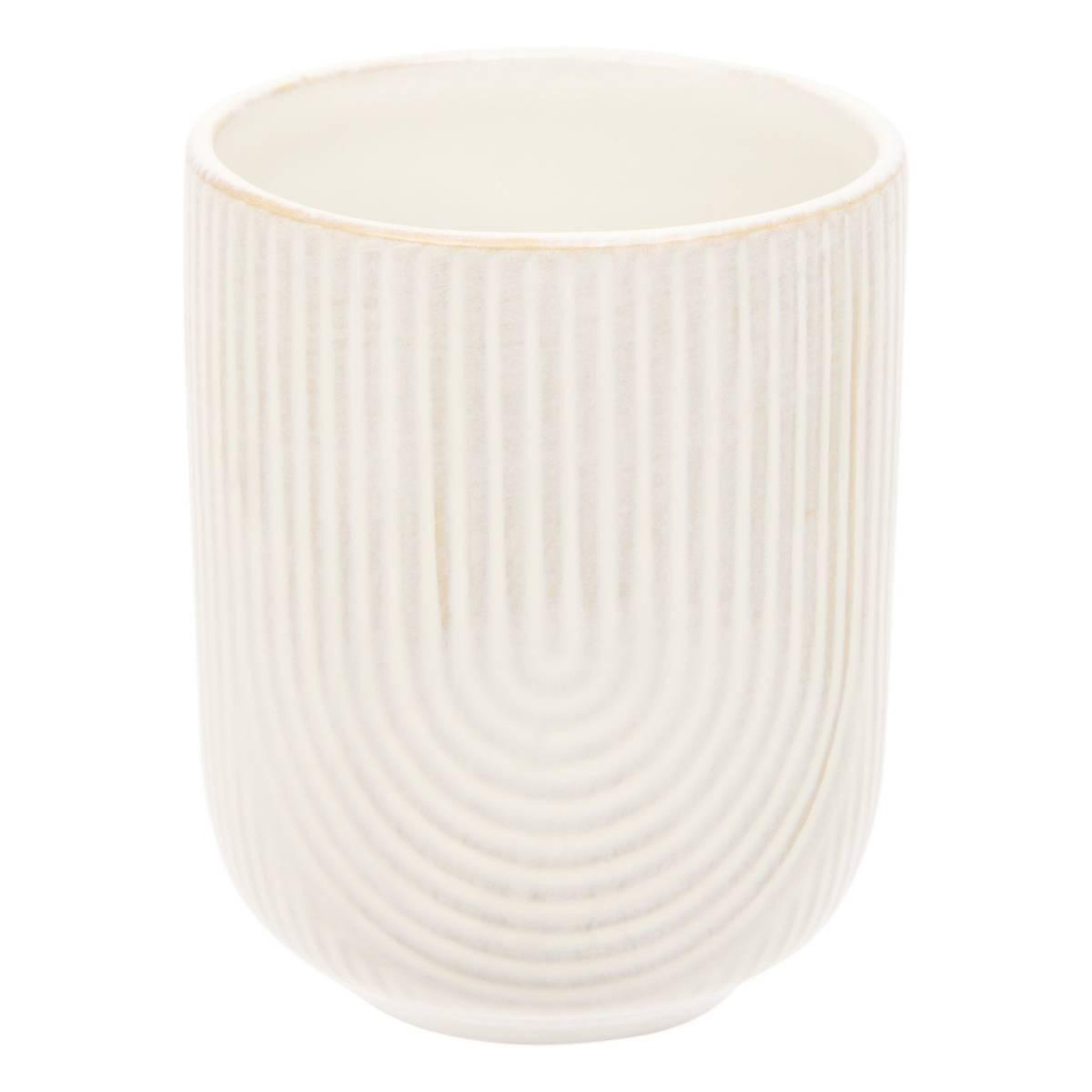 Voir la diapositive 2 : SECRET DE GOURMET Lot de 6 tasses en faïence  lya  20cl blanc