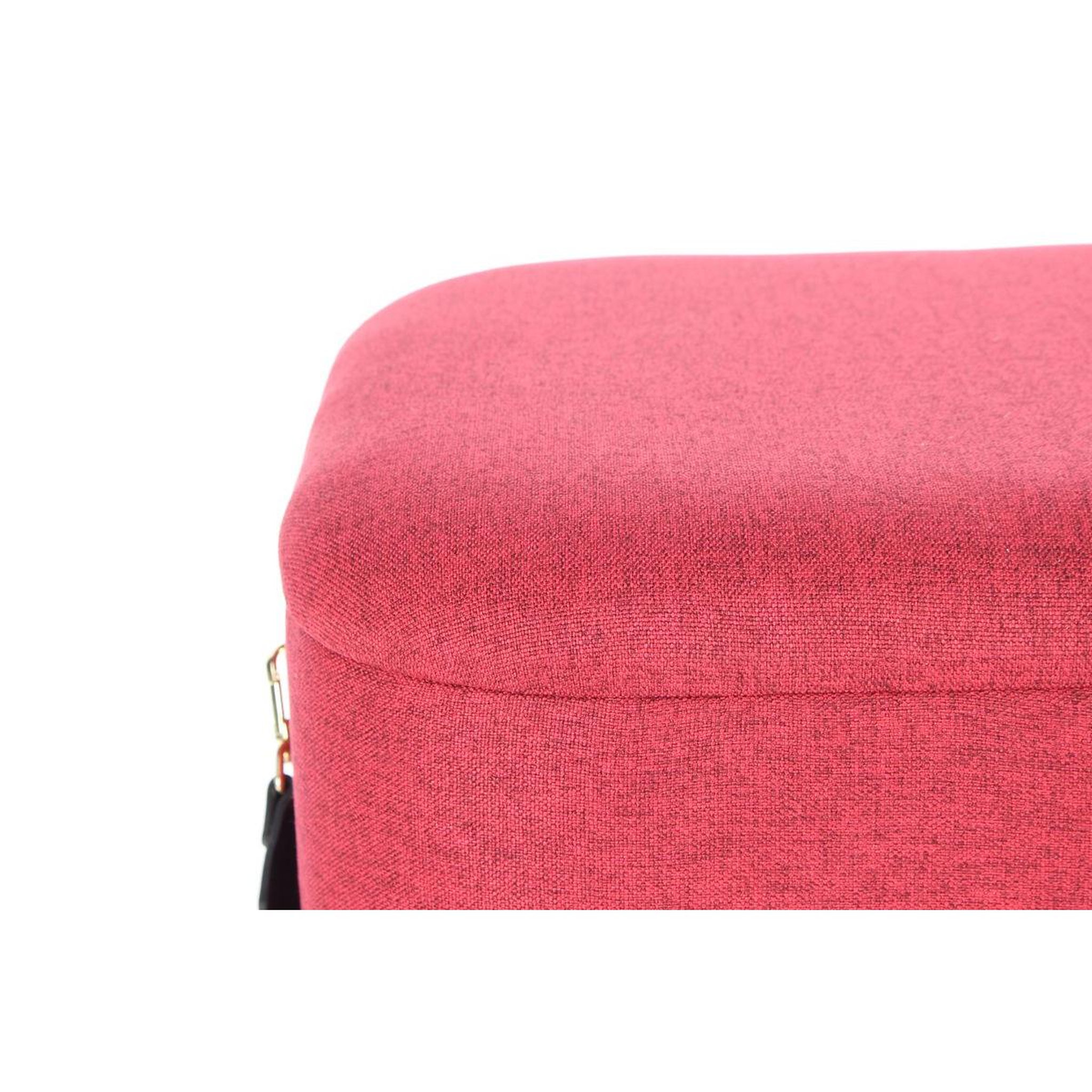 Voir la diapositive 3 : Paris Prix Lot de 2 poufs & coffres de rangement  arabella  44cm rouge & noir