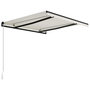 Voir la diapositive 3 : VIDAXL Auvent manuel retractable 300x250 cm Creme