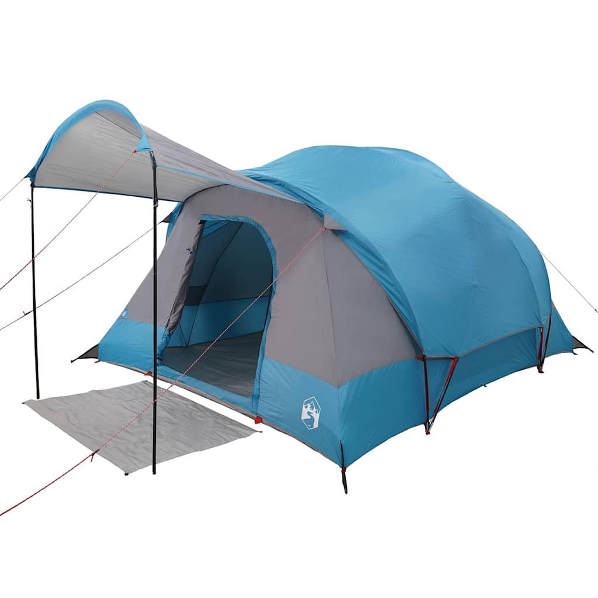 Voir la diapositive 3 : VIDAXL Tente familiale tunnel 8 personnes bleu impermeable