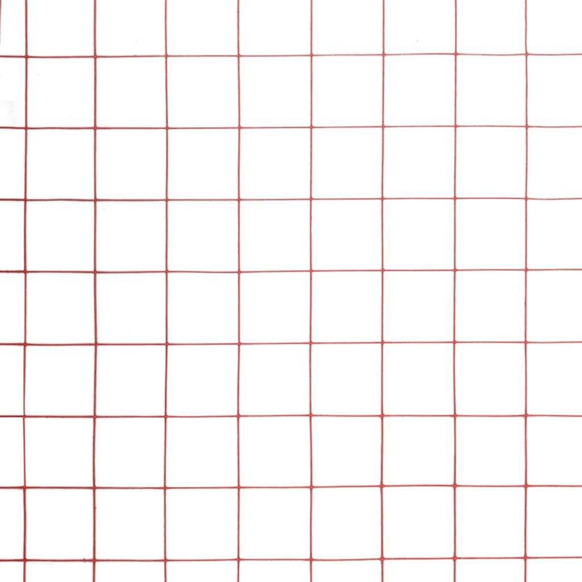 VIDAXL Grillage Acier avec revetement en PVC 25x1,5 m Rouge