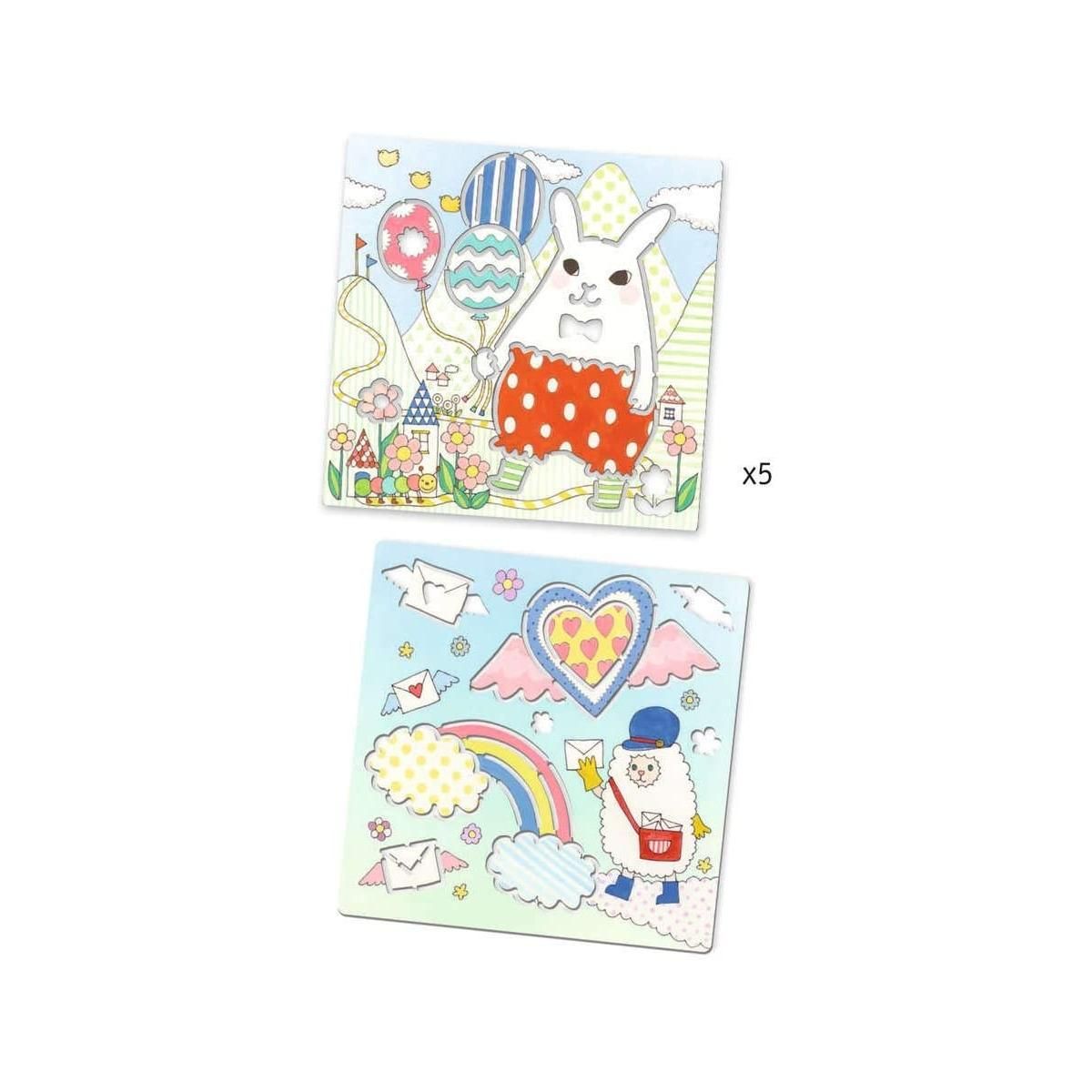 Djeco Pochoirs Kawailand