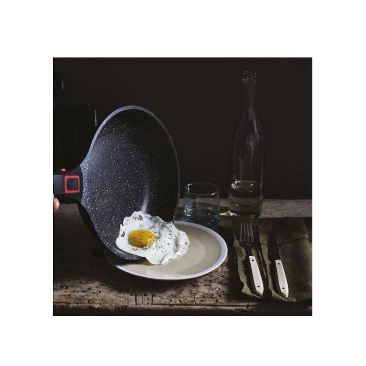 BAUMALU Poêle 24cm noir - 386601