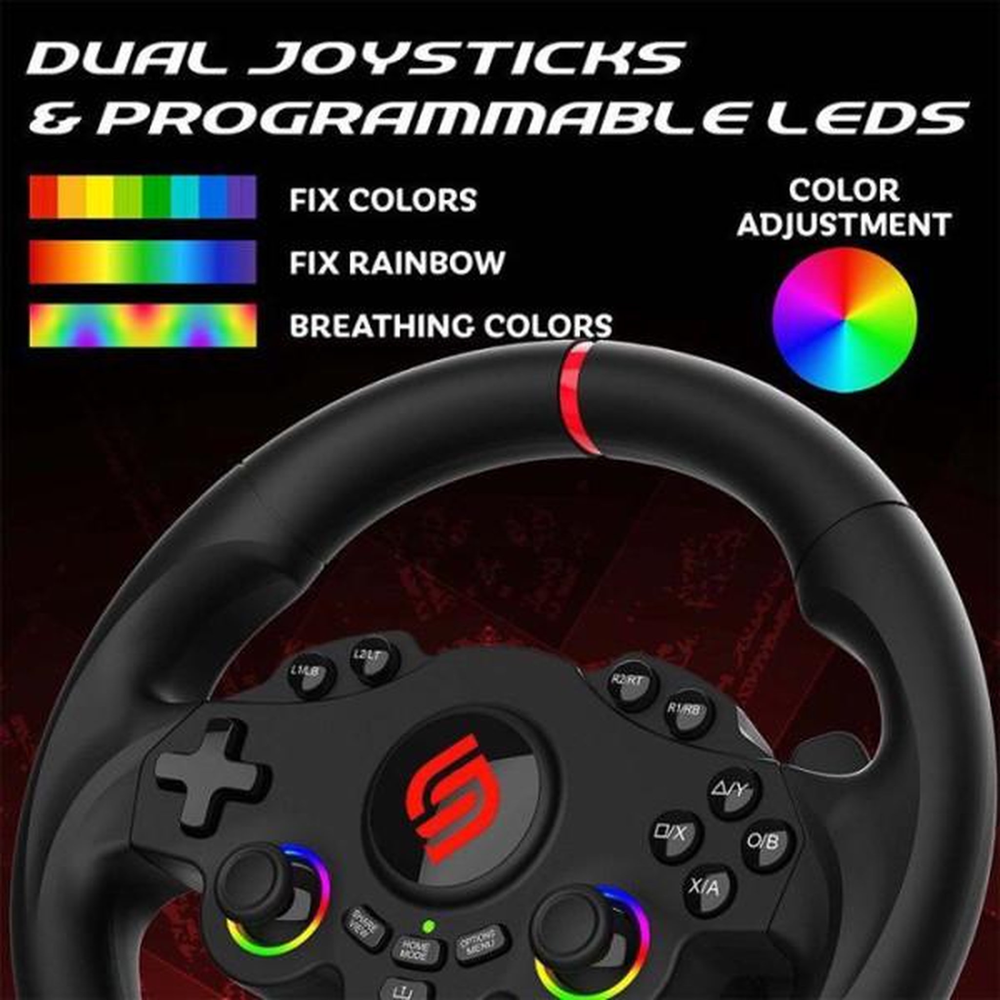 Voir la diapositive 6 : Subsonic 220 RS Volant PS4, Xbox, Switch 2, Switch et PC