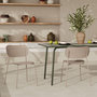 Voir la diapositive 2 : Rendez vous déco Lot de 2 chaises de jardin empilables en plastique beige-Géa