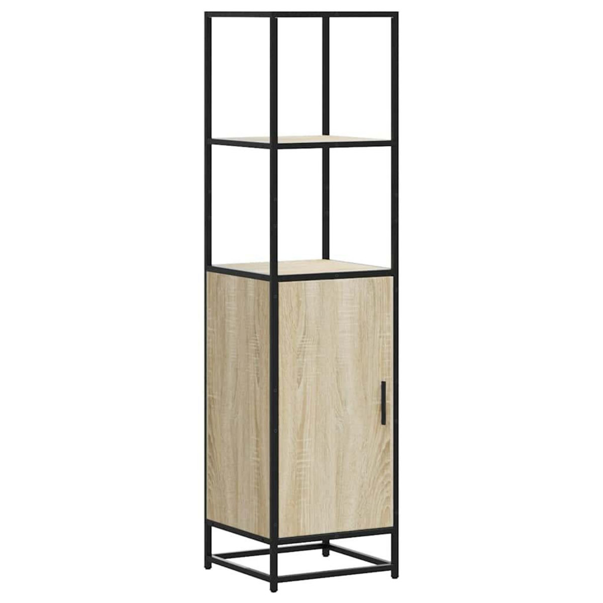 VIDAXL Buffet haut chene sonoma 35,5x35x139 cm bois d'ingenierie metal