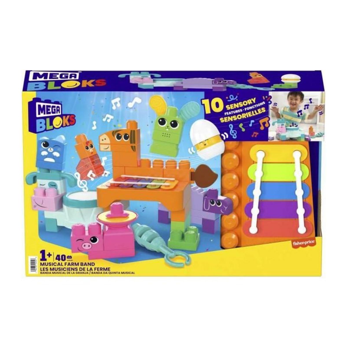 MEGA BLOKS Jouet Mega Bloks L'orchestre de la ferme interactif