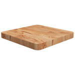 VIDAXL Dessus de table carre Marron clair 40x40x4 cm Bois chene traite