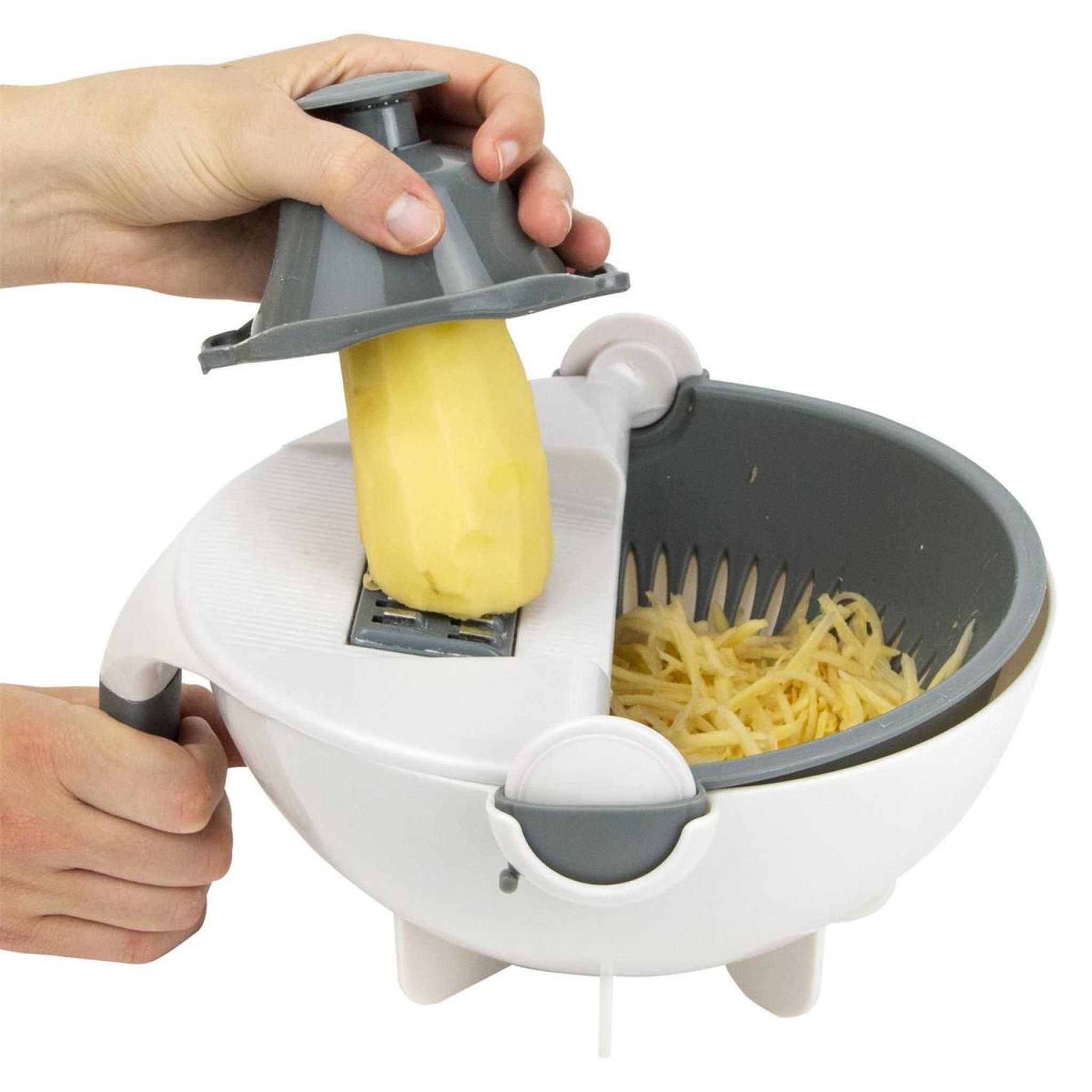Voir la diapositive 4 : COOK CONCEPT Passoire Multifonction  Coupe Légume  28cm Gris