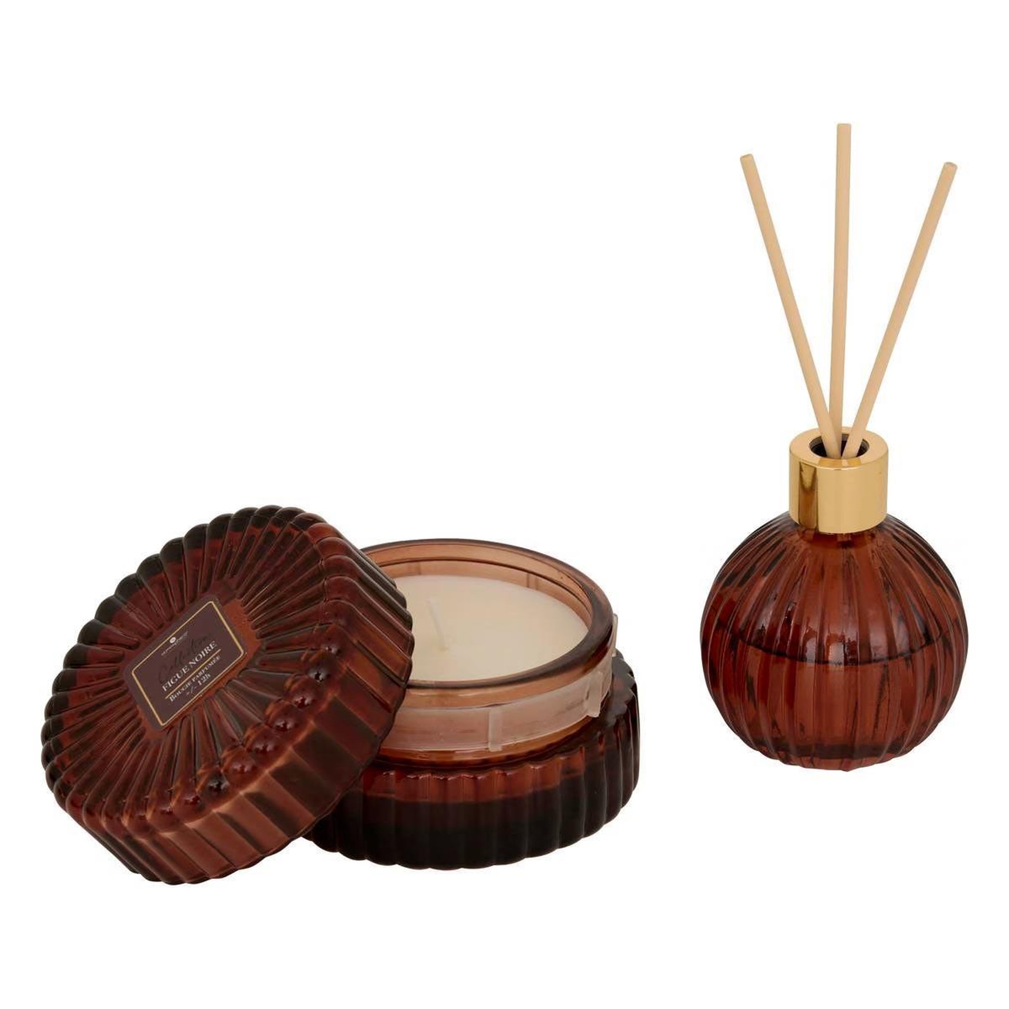 ATMOSPHERA Coffret senteur 2 pièces  albie  8cm figue noire