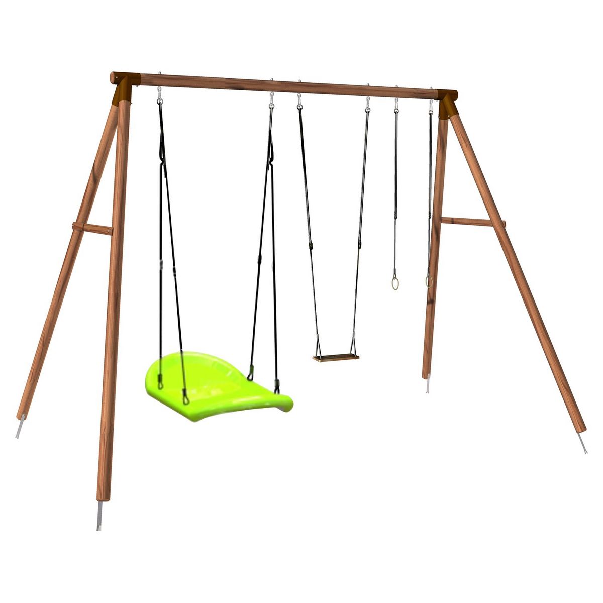 Soulet Portique balançoire - Bois - H3.30m - GALDAR BATEAU