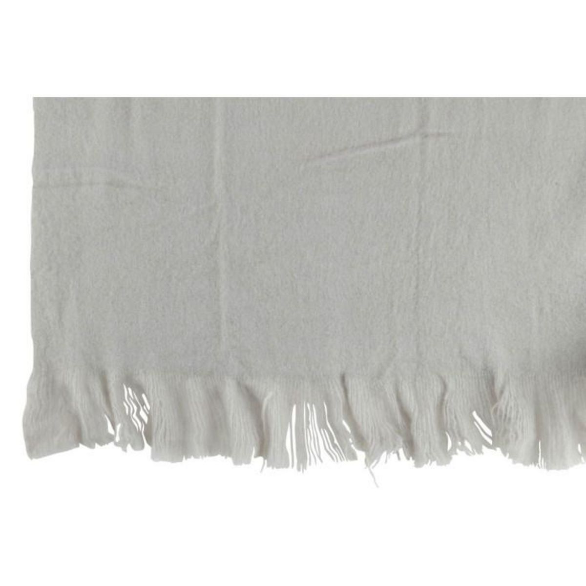 Paris Prix Plaid Uni à Franges  Glen  130x180cm Gris