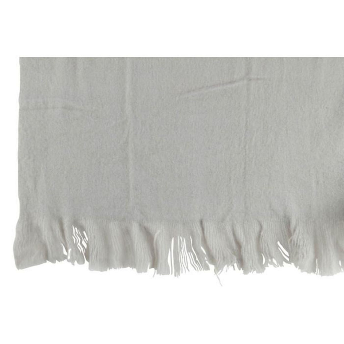 Paris Prix Plaid Uni à Franges  Glen  130x180cm Gris