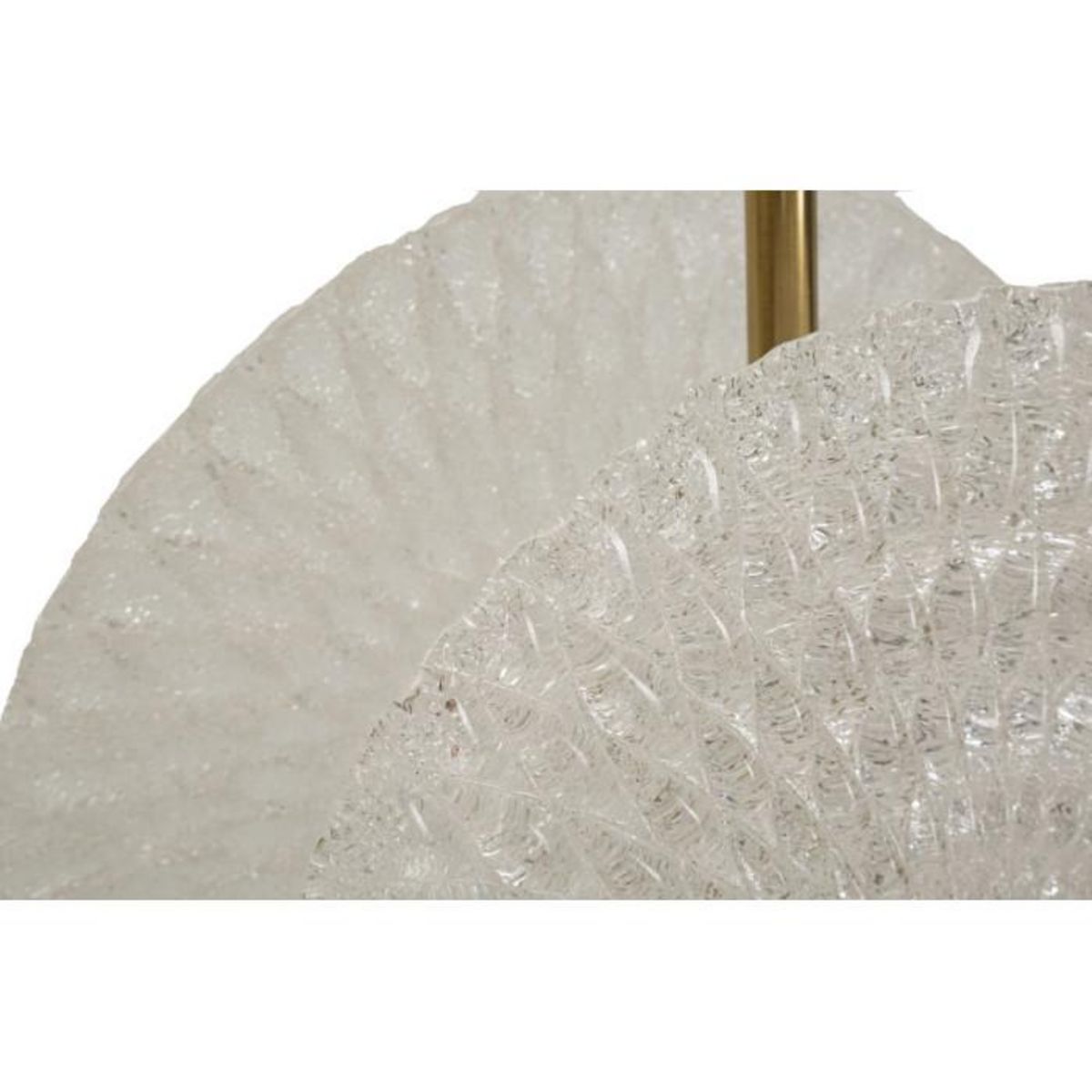 Paris Prix Lampe Suspension en Verre  Circle  35cm Blanc & Or