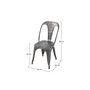 Voir la diapositive 4 : Rendez vous déco Lot de 2 chaises en métal chromé - Indus