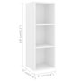 Voir la diapositive 6 : VIDAXL Ensemble de meuble TV 2 pcs Blanc Bois d'ingenierie