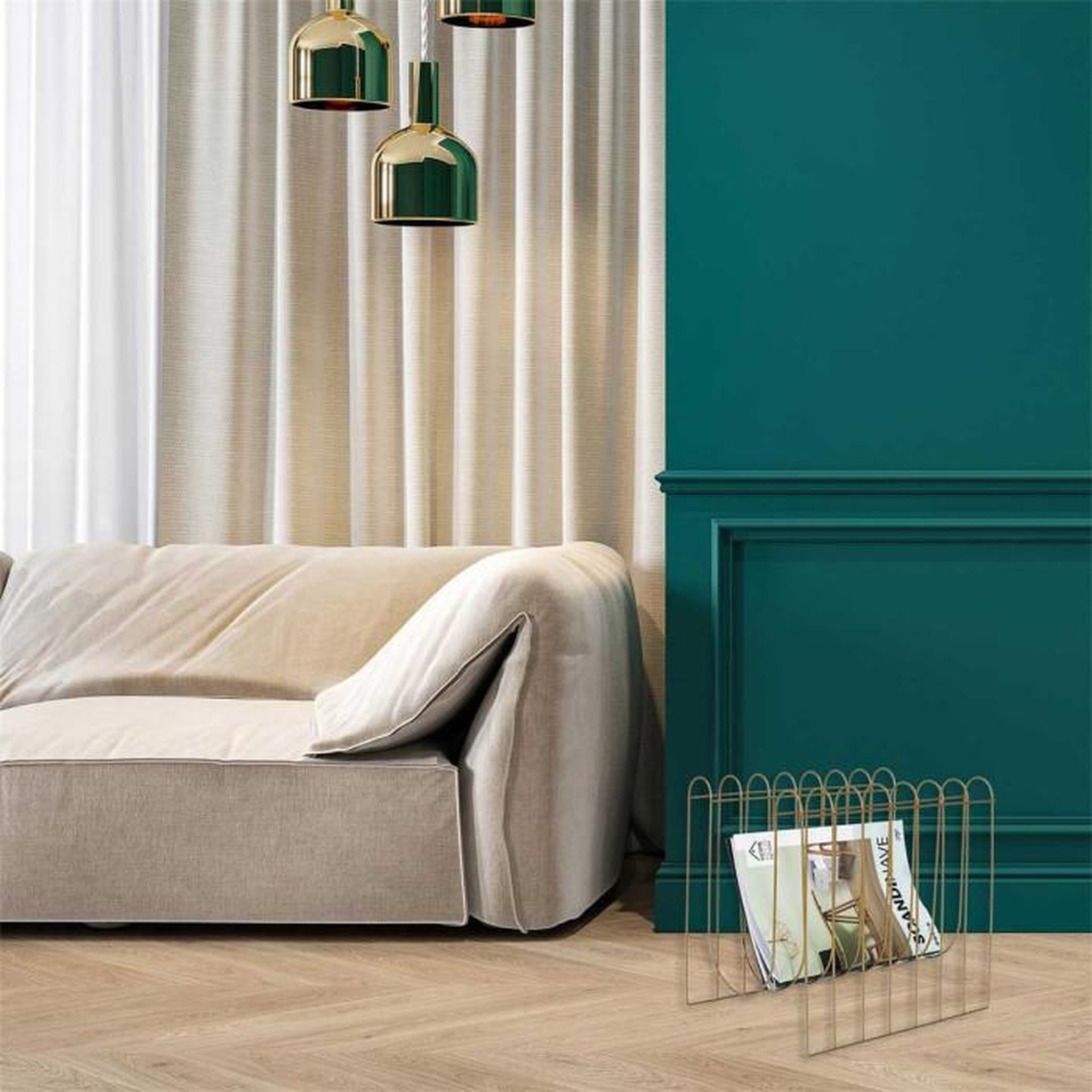 Voir la diapositive 5 : Paris Prix Range Magazines Design  Filaire  33cm Or