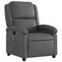 Voir la diapositive 3 : VIDAXL Fauteuil de massage inclinable Gris Similicuir