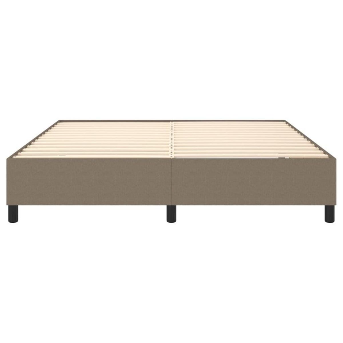 VIDAXL Cadre de lit sans matelas taupe 160x200 cm tissu