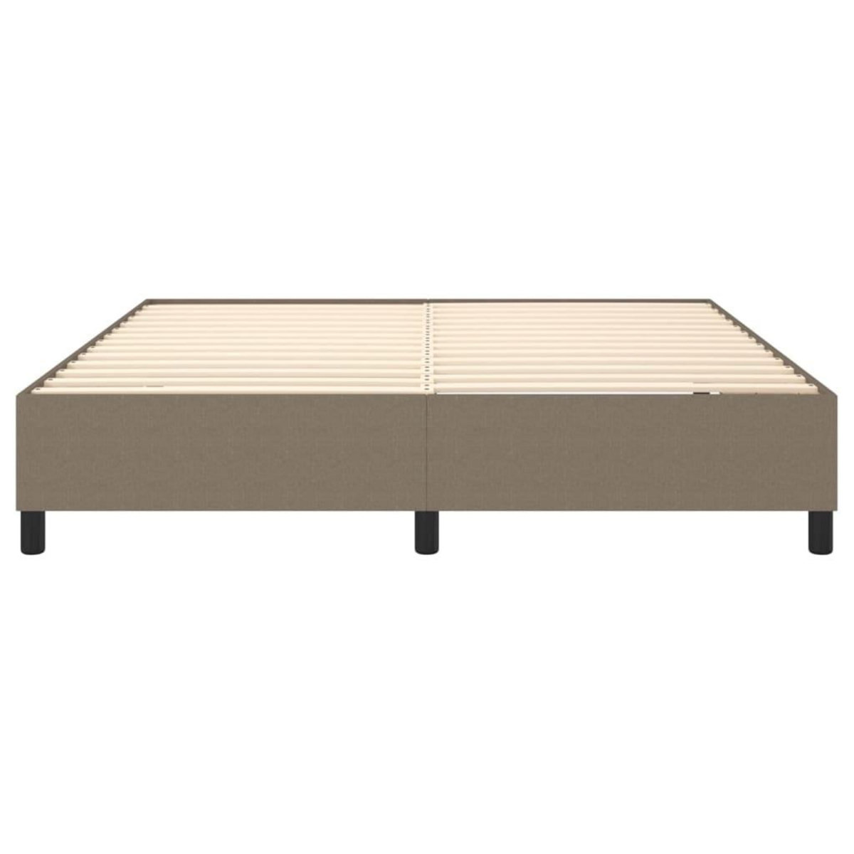 VIDAXL Cadre de lit sans matelas taupe 160x200 cm tissu