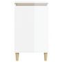 Voir la diapositive 5 : VIDAXL Table de chevet blanc brillant 40x35x70 cm bois d'ingenierie