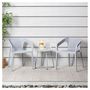 Voir la diapositive 2 : HomeStyle4U Lot de 6 chaises jardin en gris