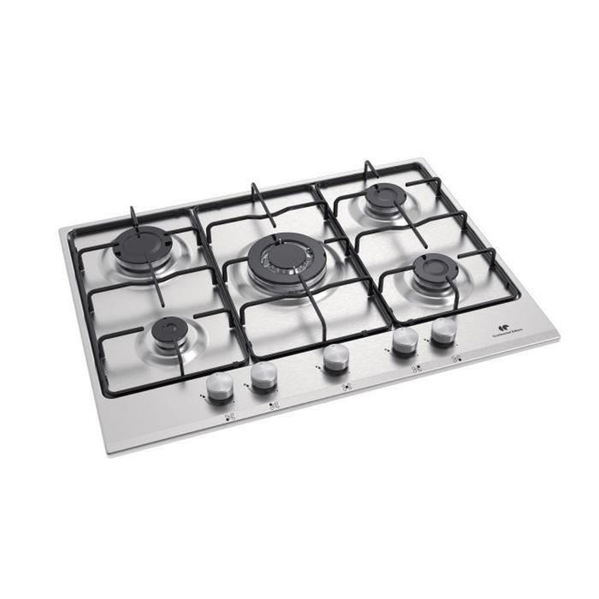 Voir la diapositive 3 : CONTINENTAL EDISON Table gaz 5 foyers dont 1 triple couronne inox – Continental Edison