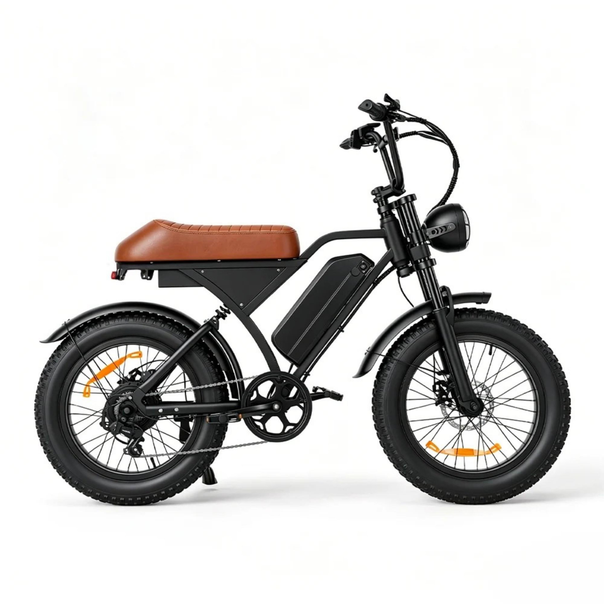 Voir la diapositive 3 : ISCOOTER Vélo électrique rétro à gros pneus eb5max, batterie amovible de 749 wh et commande par application