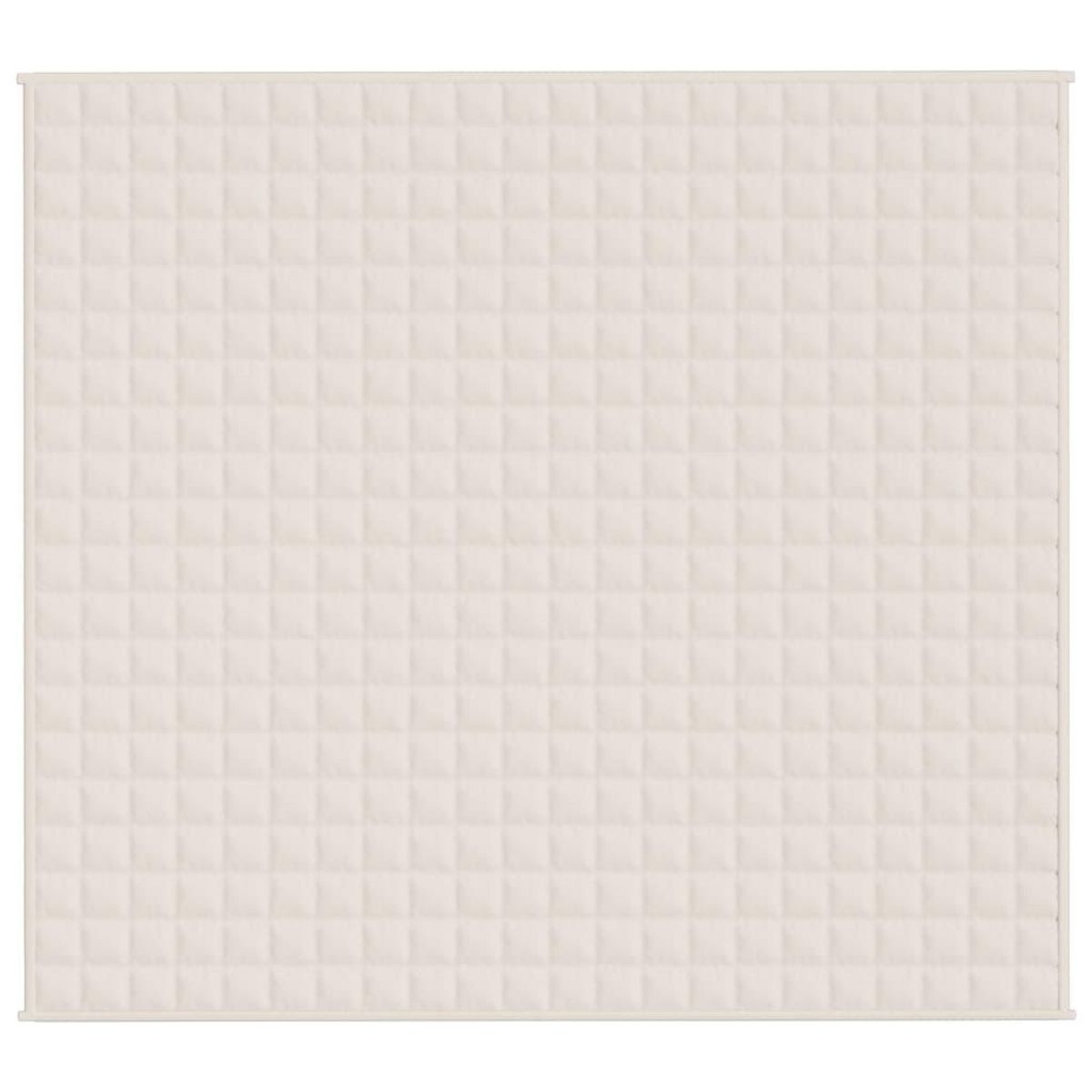 VIDAXL Couverture lestee Creme clair 200x225 cm 9 kg Tissu