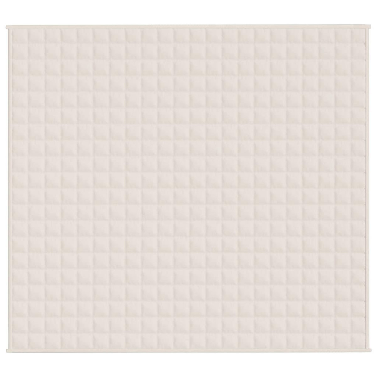 VIDAXL Couverture lestee Creme clair 200x225 cm 9 kg Tissu