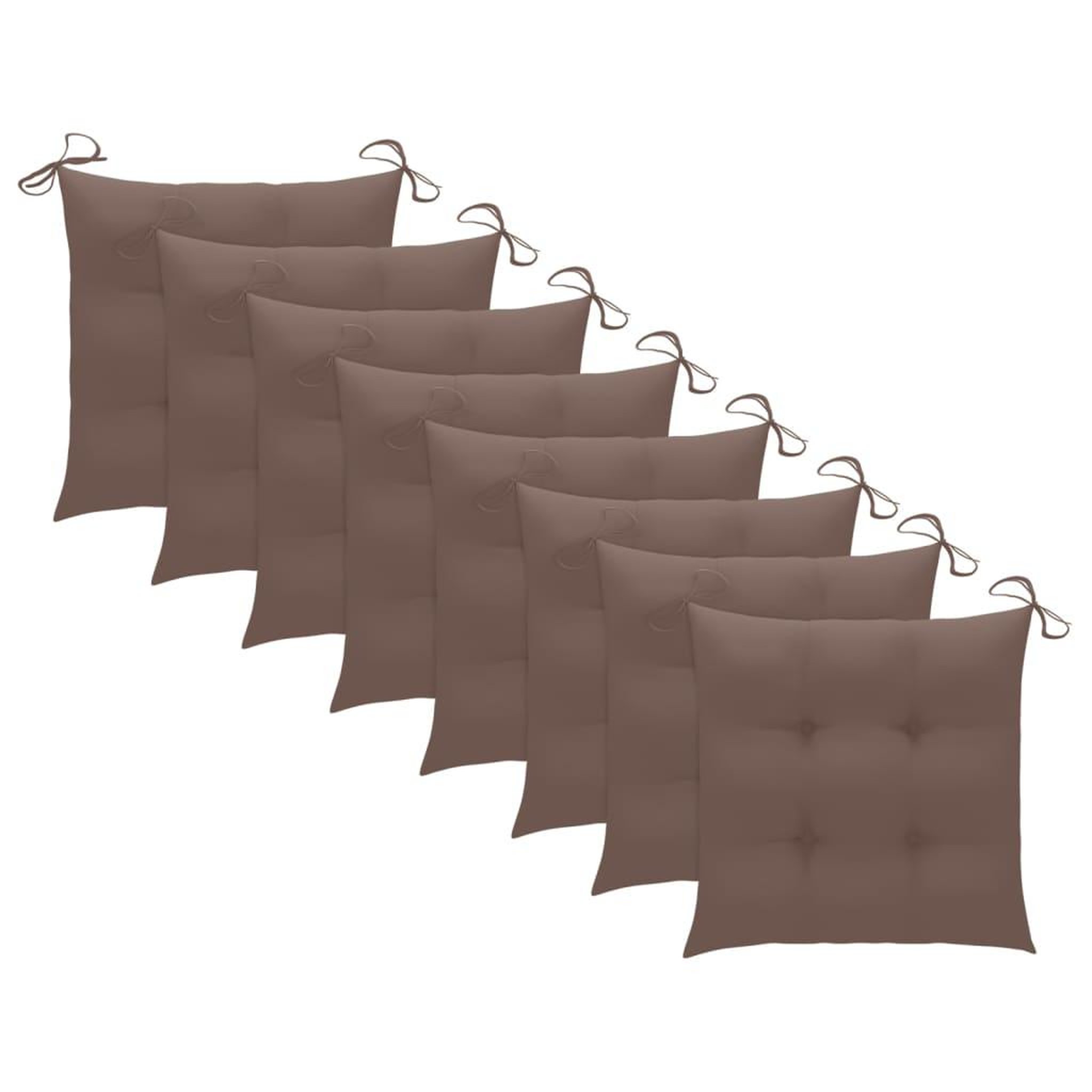 Voir la diapositive 4 : VIDAXL Chaises a manger d'exterieur lot de 8 et coussins Acacia massif