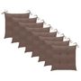 Voir la diapositive 4 : VIDAXL Chaises a manger d'exterieur lot de 8 et coussins Acacia massif