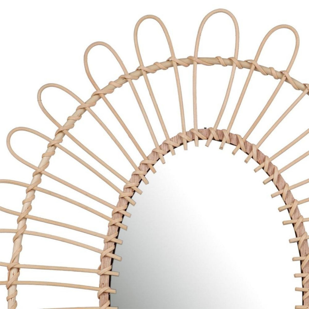 FORNORD Miroir Dalia bambou 52x60 cm