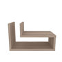 Voir la diapositive 1 : TOILINUX Table de chevet suspendue effet bois ISADORA - Marron