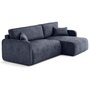 Voir la diapositive 4 : LISA DESIGN Apolline - canapé d'angle réversible 4 places convertible avec coffres en tissu moucheté