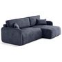 Voir la diapositive 4 : LISA DESIGN Apolline - canapé d'angle réversible 4 places convertible avec coffres en tissu moucheté