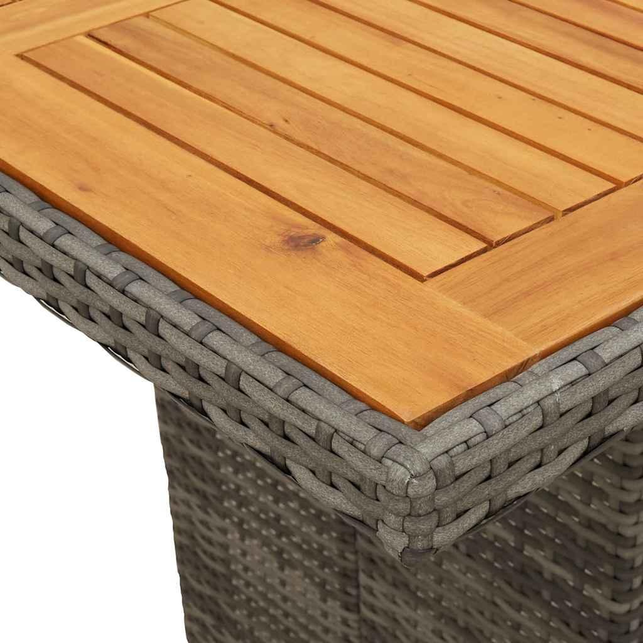 Voir la diapositive 5 : VIDAXL Ensemble de bistro de jardin 7 pcs coussins gris poly rotin